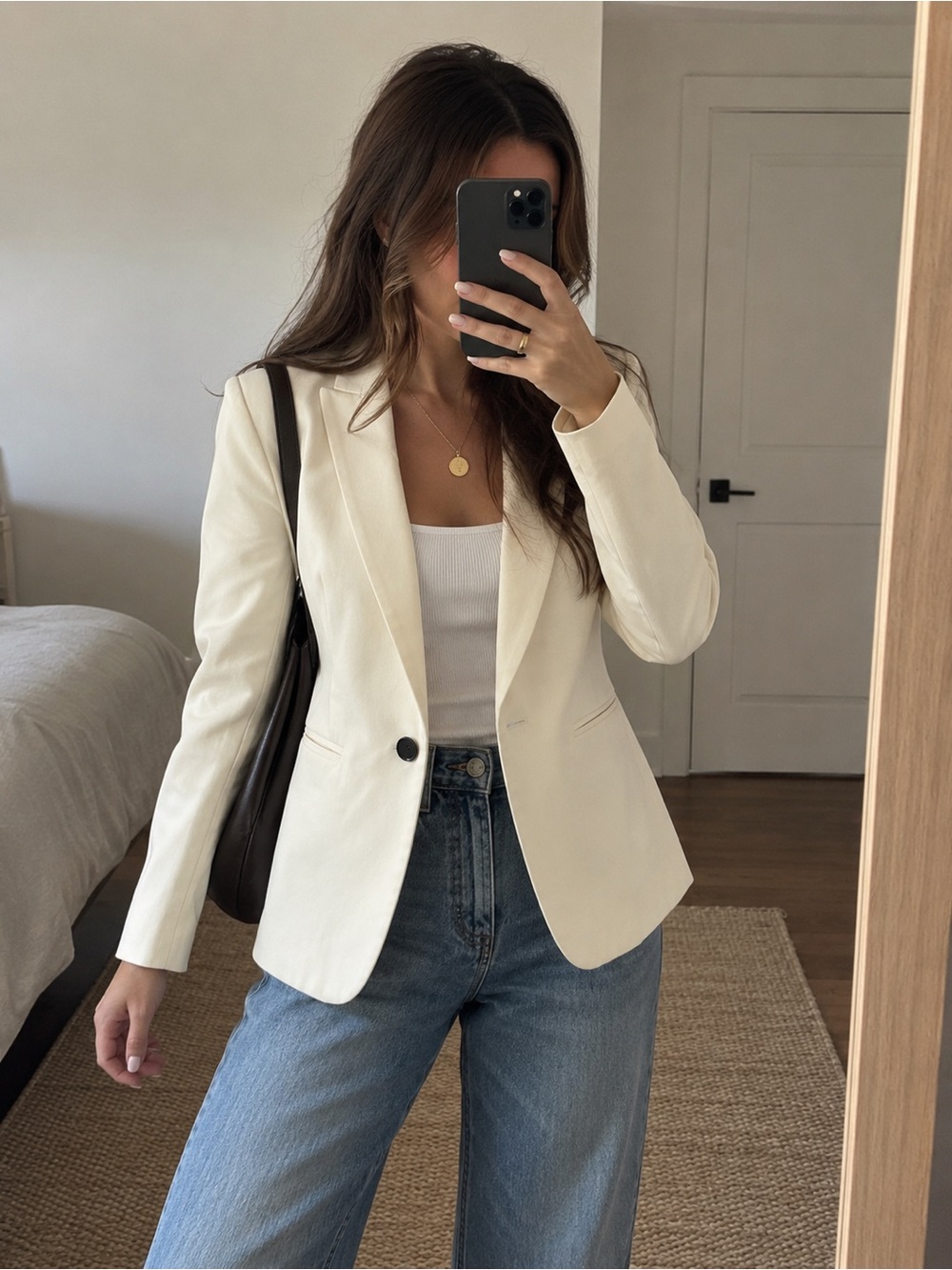 J.Crew Parke Bi-Stretch Ivory Blazer Size 4T One Button Workwear Jacket